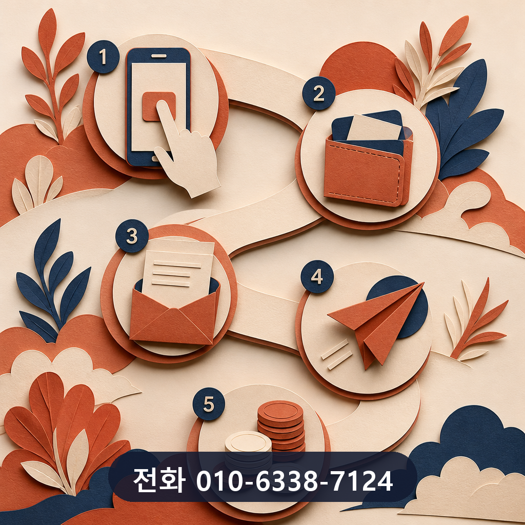 삼성카드 카드깡 진행 절차 이미지